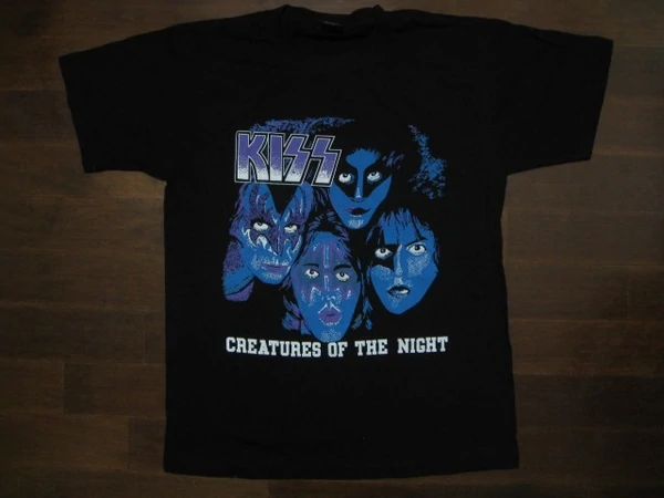 KISS - CREATURES OF THE NIGHT / Printed Front And Back -T-shirt